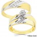 Classic wedding set yellow gold
