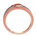 Cognac and White promise ring