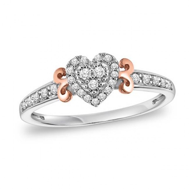 Diamond Heart promise ring