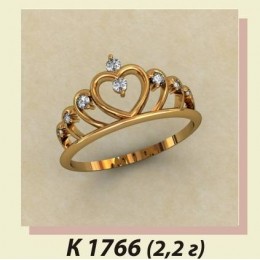 Кольцо корона 1766