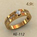 Женское кольцо классическое ке-112