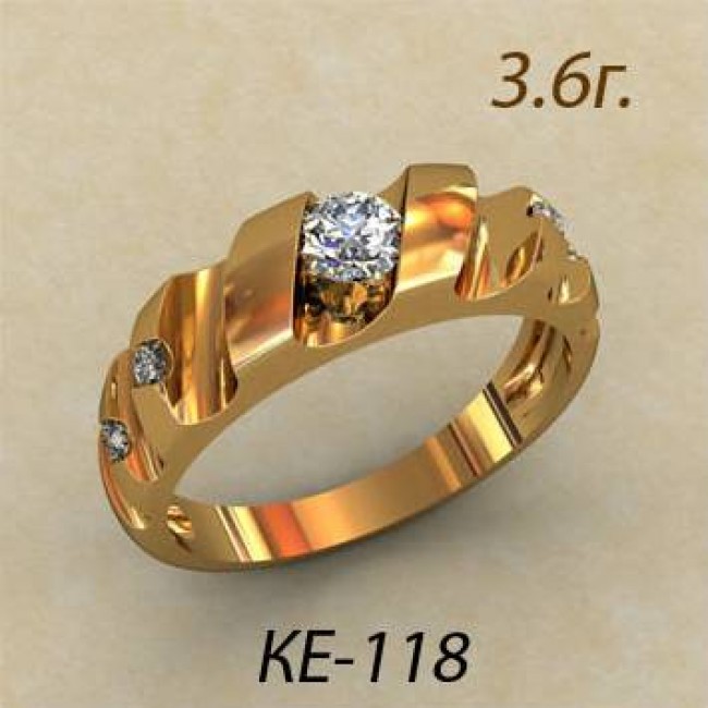 Женское кольцо классическое ке-118