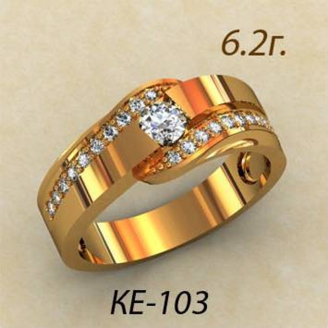 Женское кольцо классическое ке-103