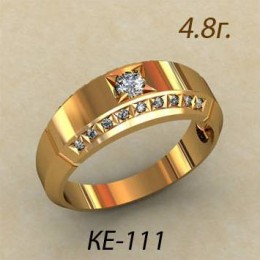 Женское кольцо классическое ке-111